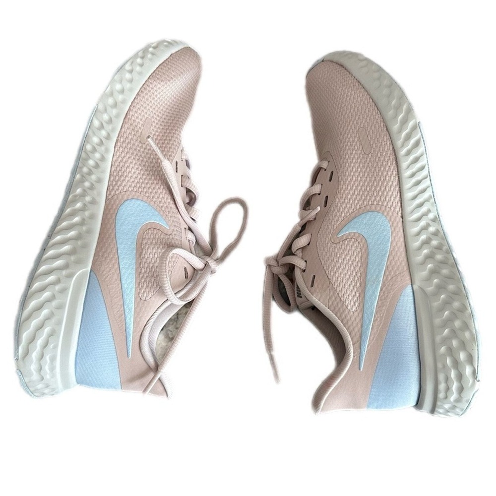 Nike Women's Revolution 5 Barely Rose Hydrogen Blue Shoes- size 7 - Picture 2 of 7